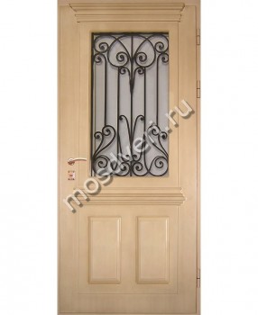 Элитная входная дверь со стеклом SM-45 - купить от производителя Мосдвери Элитная входная дверь со стеклом SM-45