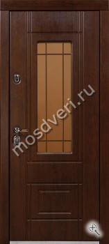 Металлическая дверь со скрытыми петлями со стеклом - купить от производителя Мосдвери Металлическая дверь со скрытыми петлями со стеклом