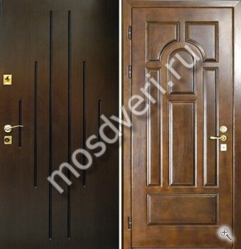 Дверь с отделкой фрезерованным МДФ - купить от производителя Мосдвери Дверь с отделкой фрезерованным МДФ